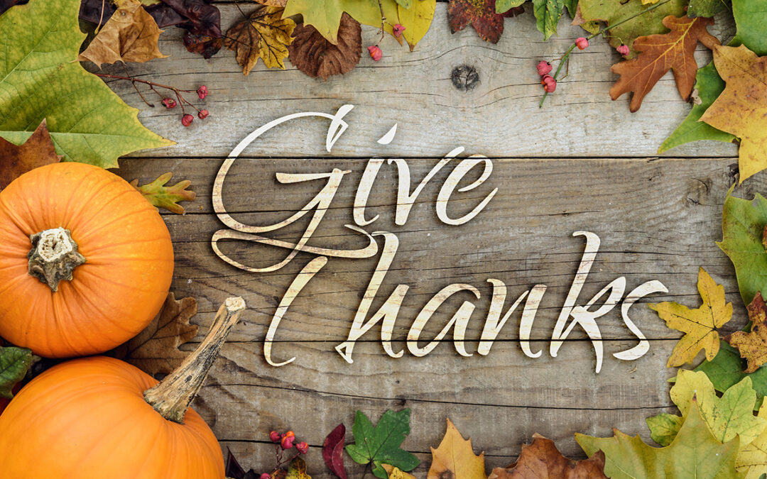 Be thankful every day.